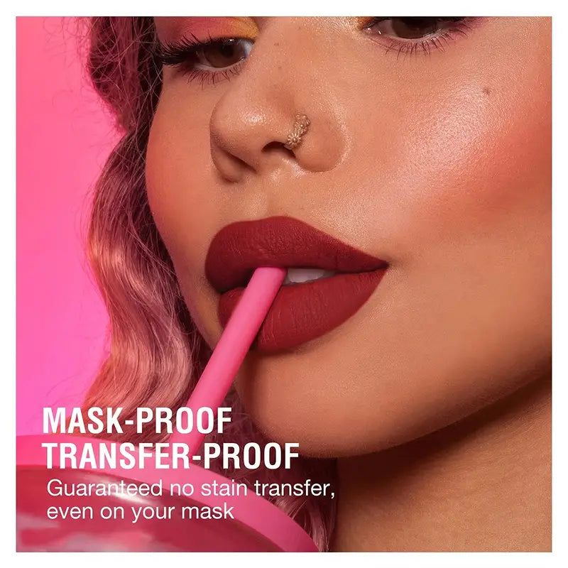 12 Matte Velvet Nude Liquid Lipstick + Lip Liner Set Lip Gloss